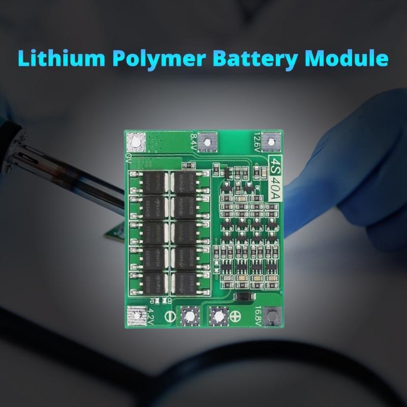 Pack of 2 4S 40ALithium Batteries 18650 ChargingBMS Protections Board with Balance for Drill Motors Multiple Protect