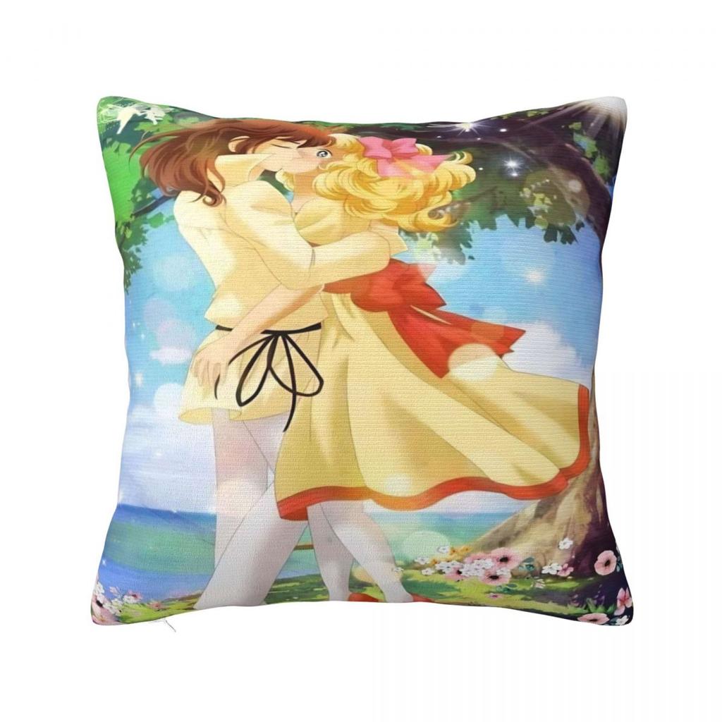 Candy Candy Manga Pillow Cover Soft Pillow Case Cushion Cover Cute Funny Graphic Pillowcases For Sofa Home Decoration