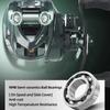 Ultralight Casting Reel with Ceramic Bearing 109G 3D Suspension Magnetic Brake 8.1:1 Ratio Spinning Reel 4KG Drag Power Baitcasting Fishing Reel