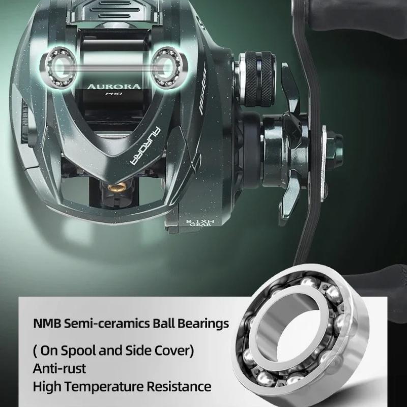 Ultralight Casting Reel with Ceramic Bearing 109G 3D Suspension Magnetic Brake 8.1:1 Ratio Spinning Reel 4KG Drag Power Baitcasting Fishing Reel