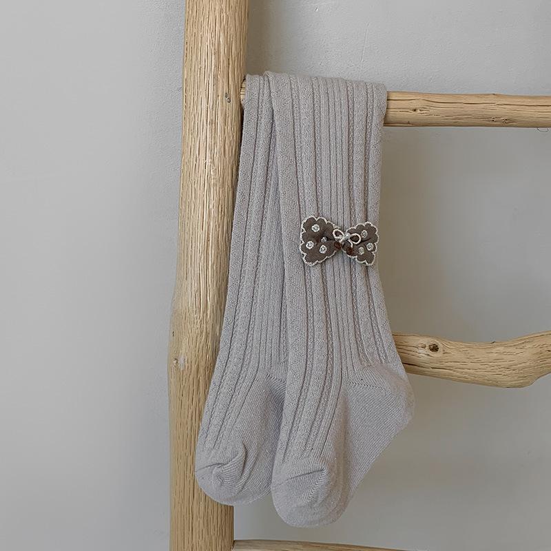 

Колготки Baobao 2024, осенний новый продукт, хлопковые тонкие трусы для девочек, модная верхняя одежда, детский комбинезон, колготки XXL/125-140cm света кофе