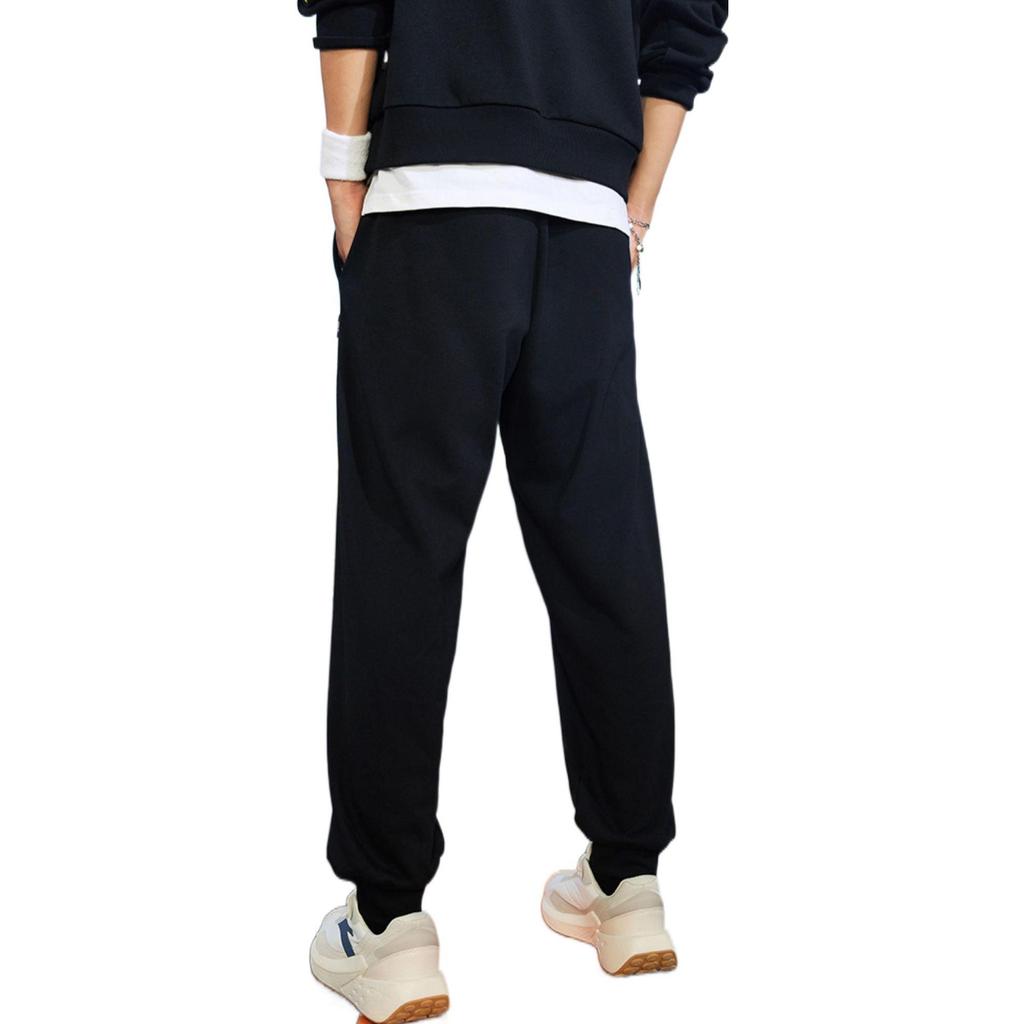 Anta x Smileyworld Knitted Sweatpants Unisex Basic Black 952239704-3