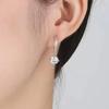 New Luxury Sparkling Inlaid Zirconia Geometric Women'S Earrings Personalized Trend Party Jewelry Accessories