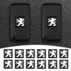 Auto-Styling Auto-Fernbedienung Schlüsselanhänger Emblem Abzeichen Radio-Knopf Aufkleber Für Peugeot 206 307 308 3008 207 208 407 508 2008 5008 107 106