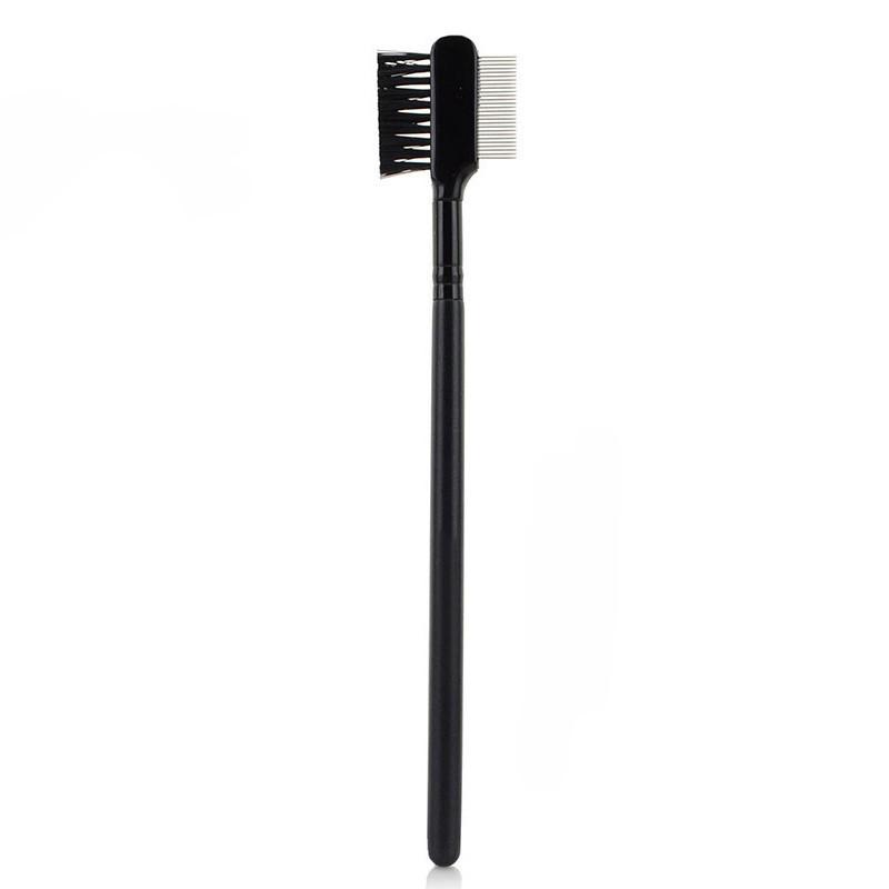 Double Makeup Tool Headed Steel Eyebrow Comb Eyebrow Shaping Grooming Eyelash