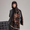 Simple style Mori contrasting colors double-sided imitation cashmere scarf winter high-end warm shawl
