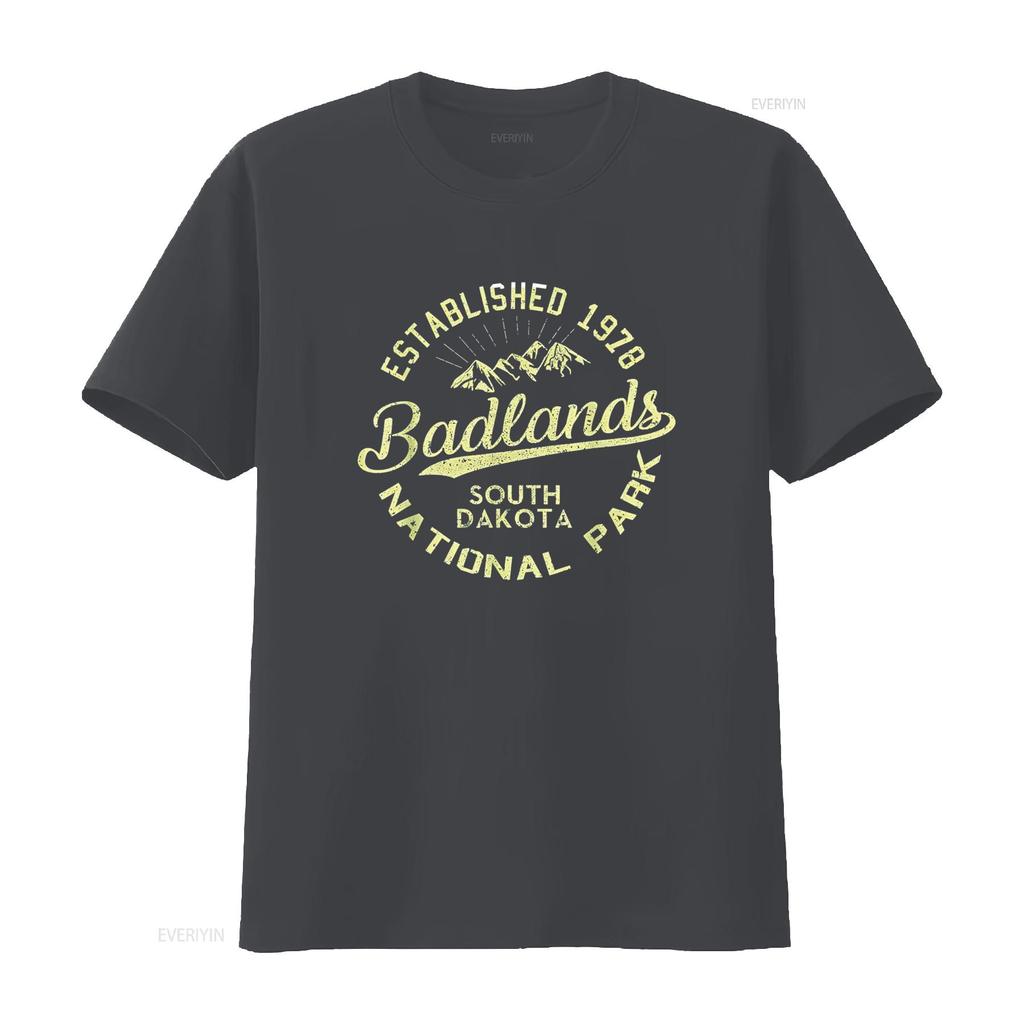 Badlands Nationalpark Wandern Retro Vintage South Dakota T-Shirt vintage gewaschen dehnbar stilvoll bequem Designerkleidung