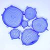 Silicone Stretch Lids Reusable Airtight Fruit Food Wrap Covers 6 Pcs Keeping Fresh Seal Bowl Stretchy Wrap Preservation Cover
