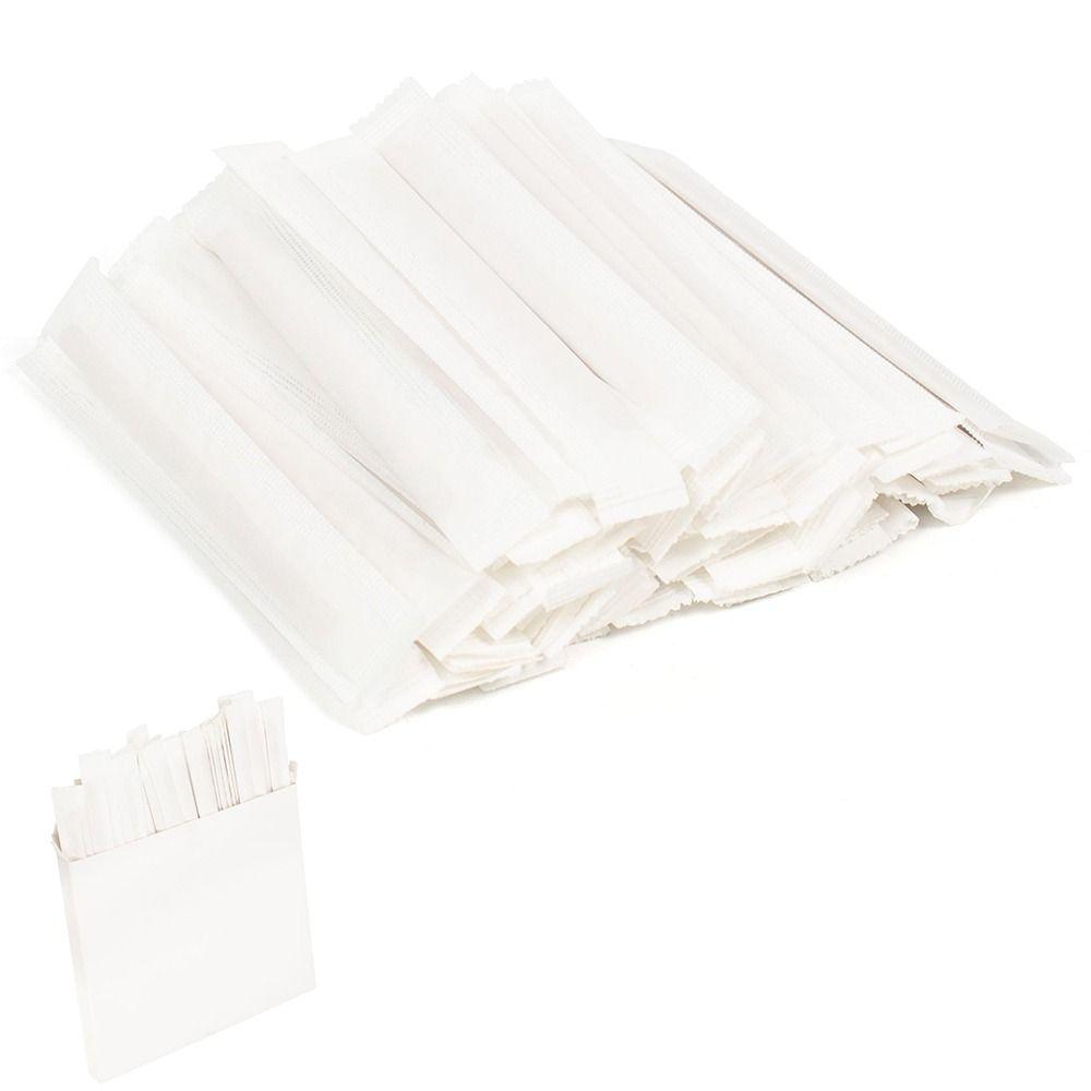 100Pcs Multi-Purpose Coffee Stirrers Individually Wrapped Stir Sticks Wood Blenders Cocktail