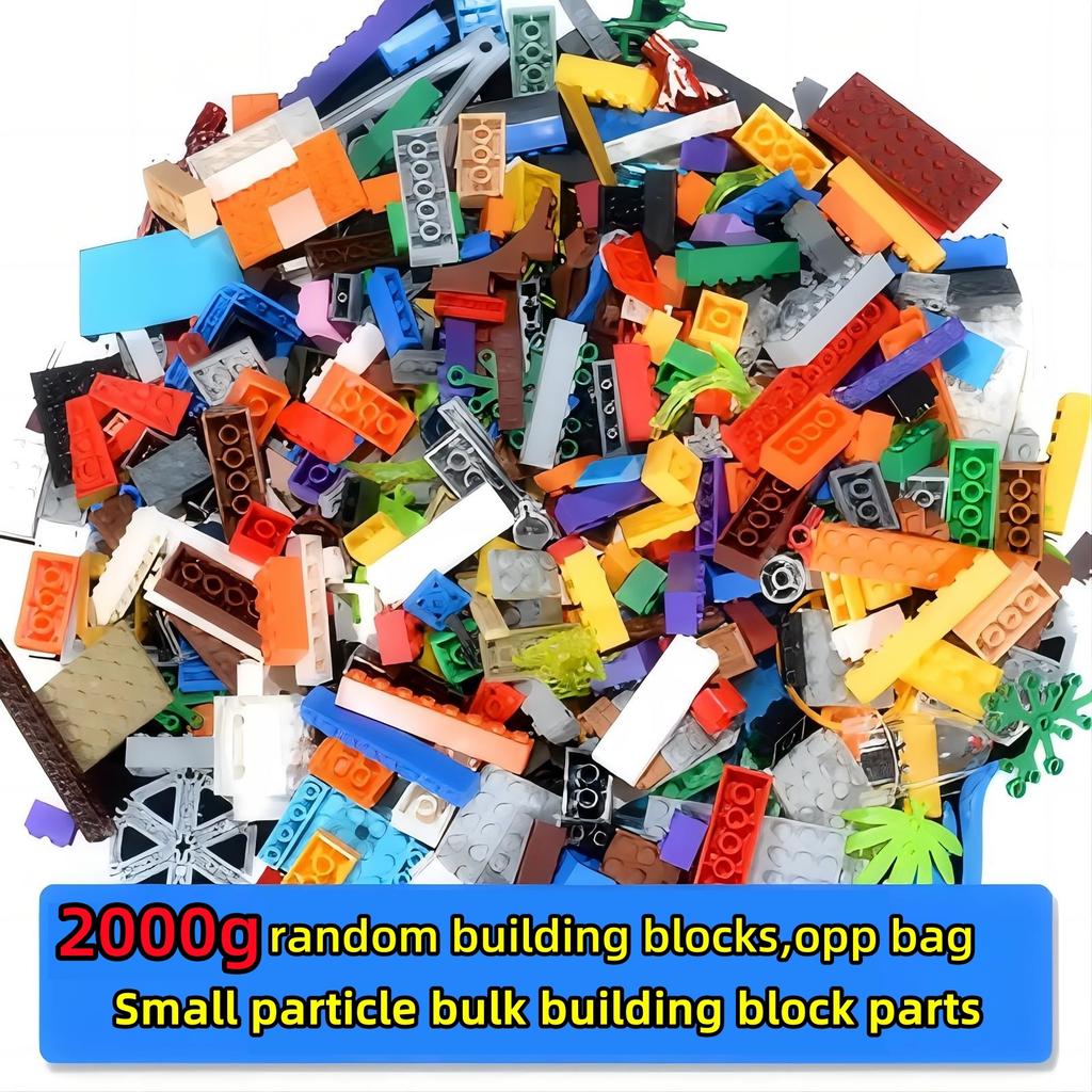 2500 Grams Random Bulk Building Blocks City Creative Diy Assembly Bricks Model Educational Kids Toys Compatible Brand