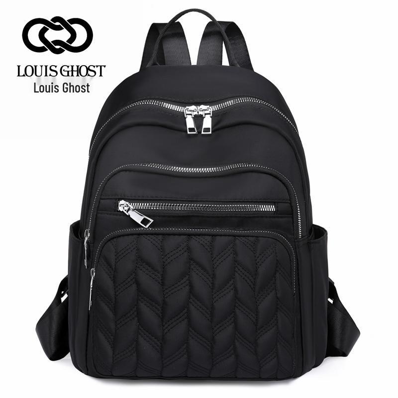 

2025 Повседневный женский рюкзак Оксфорд в корейском стиле - Модный, Простой, Городской для поездок на работу и удобный для путешествий чёрный