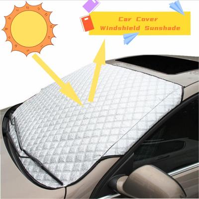 Universal Car Windshield Mirror Reflective Bar Cover Sun Shade Protector Winter Snow Ice Rain Dust Frost Guard Aluminium
