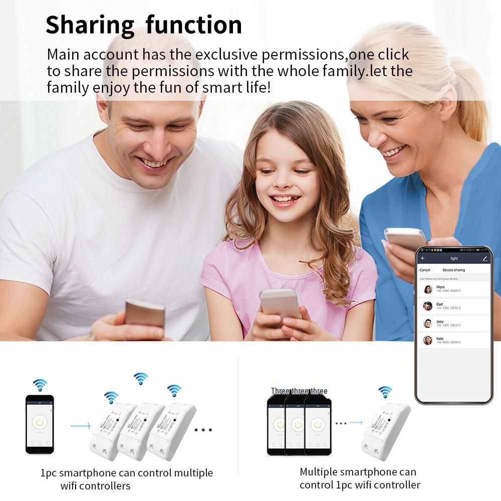 Tuya Smart Mini WiFi Schalter mit Sprach- & App-Steuerung