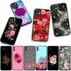 Cover for Apple iPhone 17 16 11 Pro XS Max XR 6 7 8 Plus 16E SE 2020 Air 5 SE2 Phone Case Lucky Grass Peony Rose Flower