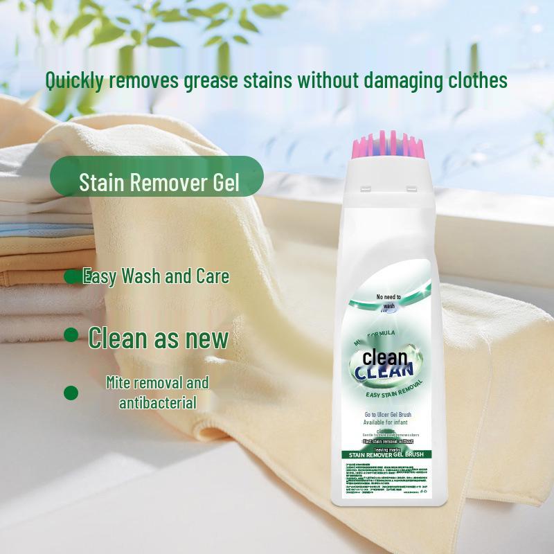 Gentle Clothing Stain Remover Gel for Clothes and Blankets - Removes Oil and Coffee Stains