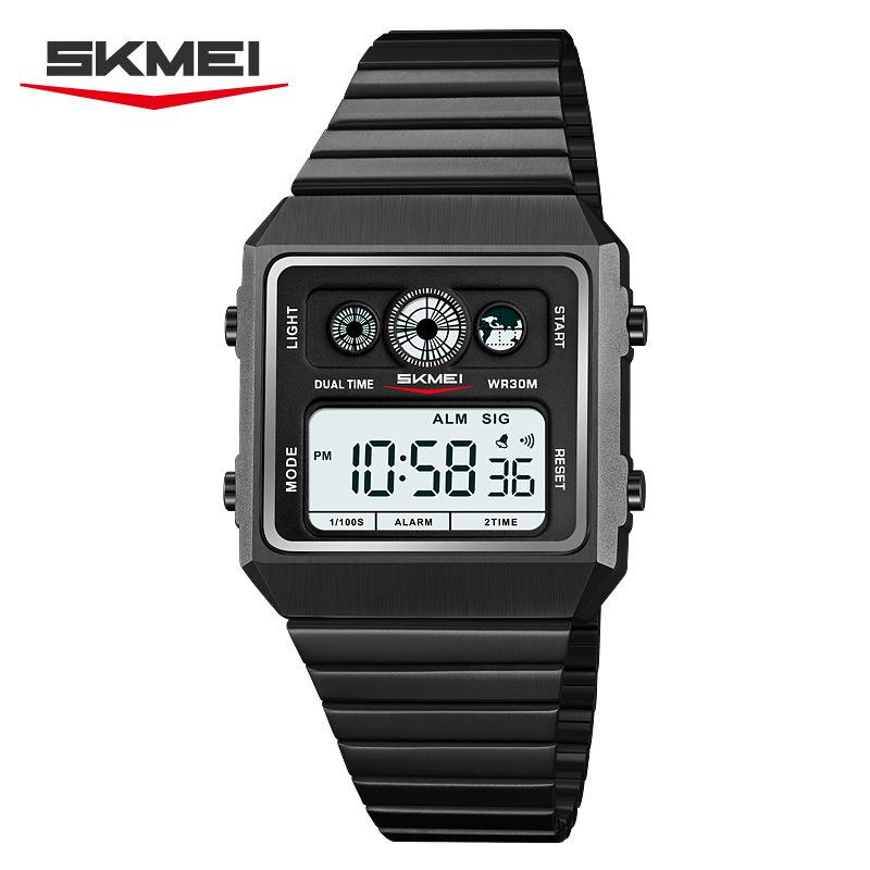 Electronic watch Fashion multi-functional men's watch Timed alarm Waterproof watch