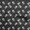 oneOone Cotton Flex Dark Blue Fabric Skull Fabric For Sewing Printed Craft Fabric By The Yard 40 Inch