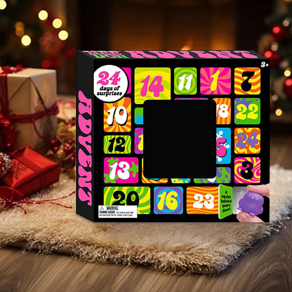 Adventní kalendář, vánoční odpočítávání, 24 dní překvapení, rolety