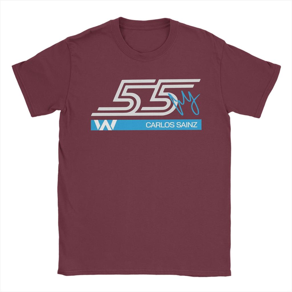Carlos Sainz Driver TShirt Unisex Short Lseeve 100 Cotton Print Tees Unisex Casual Loose Streetwear Big Size Unisex Clothes T Shirts