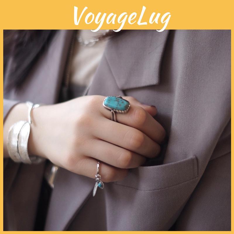 Stilvoller Geometrischer Offener Verstellbarer Kupferring Für Damen Mit Vintage Falkenfeder-Design