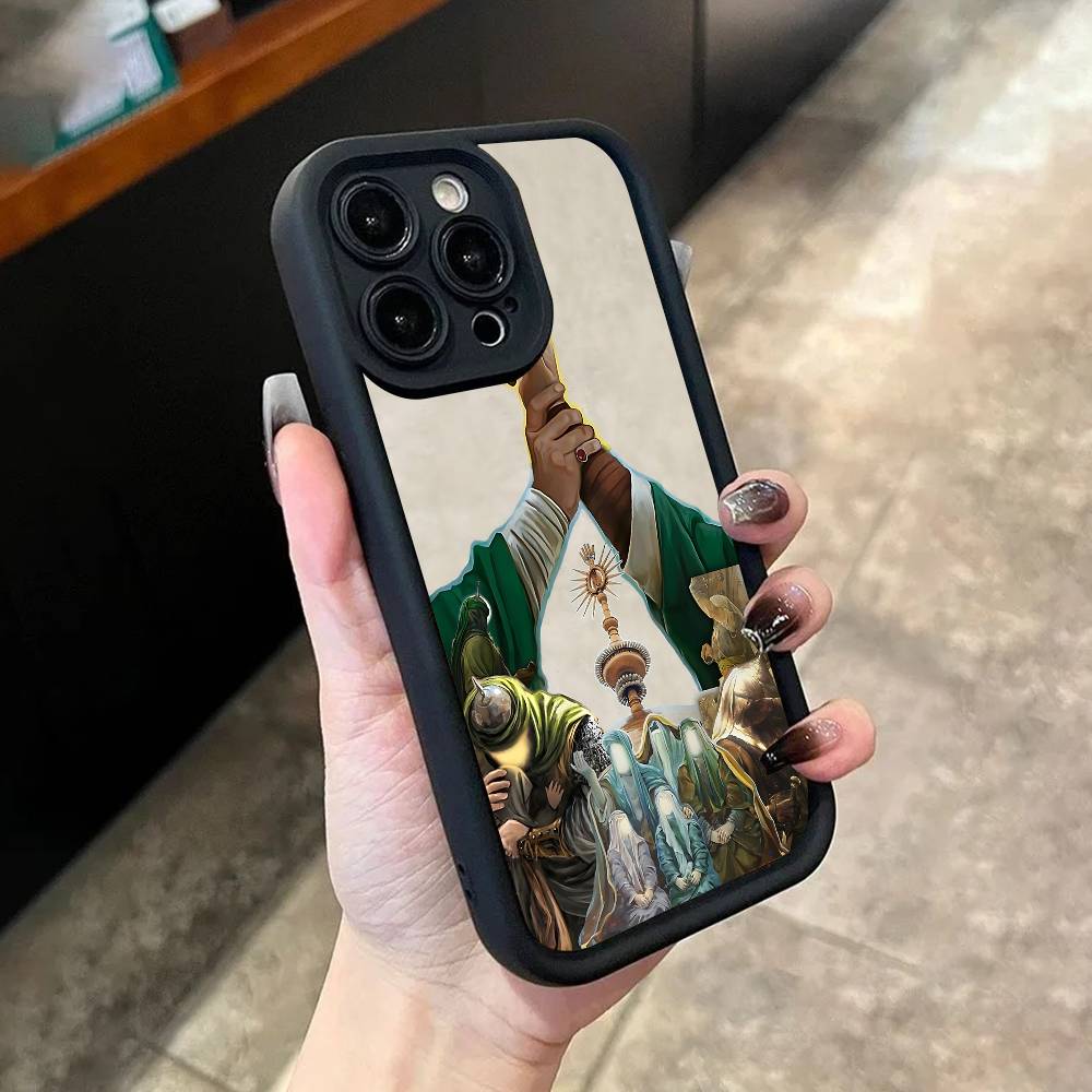 

Imam Hussain Shia Ali Phone Case For iPhone 17,16,15,14,13,12,11,Pro,Max,Plus,X,XS,SE4,E,Mini Black Thickened border Case iPhone 12 ProMax