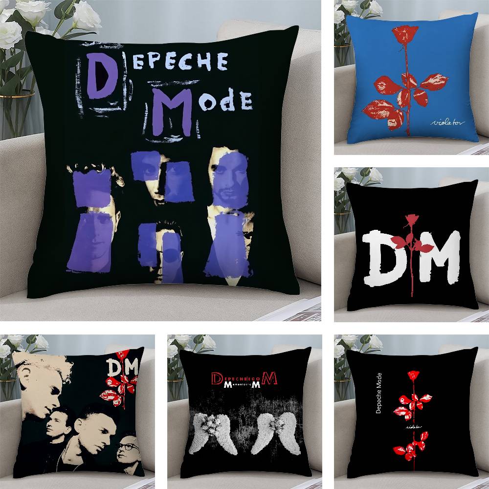 Federa per cuscino quadrata D-DEPECHE M-MODE Stampa fronte-retro Custodia per cuscino per divano Decorazione per la casa Camera da letto Regalo