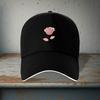 Pink Rose Baseball Cap Unisex Polyester Casual Adjustable Summer Travel Cap