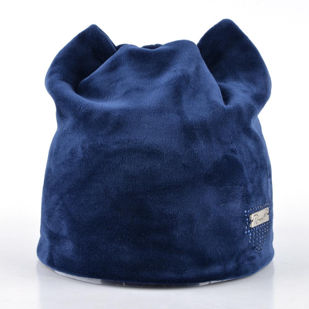 Modische Herbst/Winter Damen Katze Ohr Mütze Turban Hut