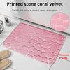 3D rutschfeste Badezimmermatte mit Kopfsteinpflaster-Prägung, wasserabsorbierender Badezimmerteppich, Duschraum-Fußmatte, waschbarer Teppich, Bad-Zubehör