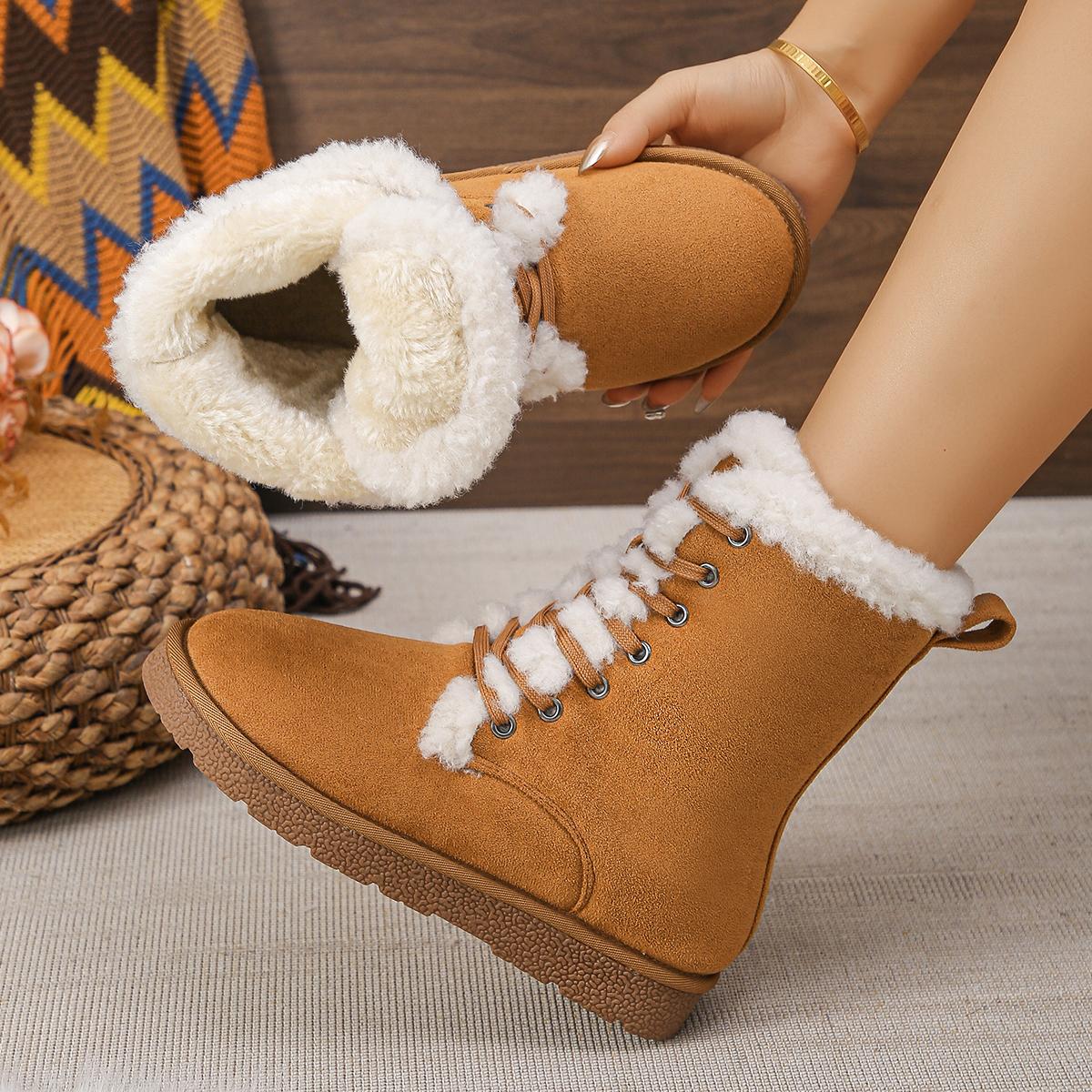 

2024 зимние теплые женские удобные ботинки для ходьбы женские трендовые повседневные ботинки на плоской подошве со шнуровкой размер 36-43 43 жёлтый