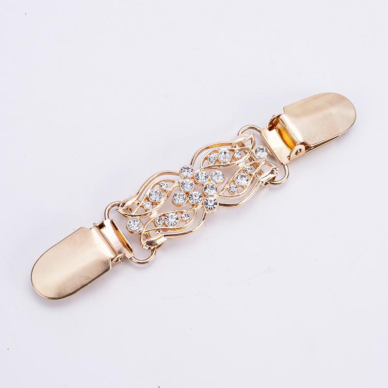 Vintage European & American Shawl Clip: Women's Diamond Sweater, Scarf, Brooch & Collar Alloy Accessories