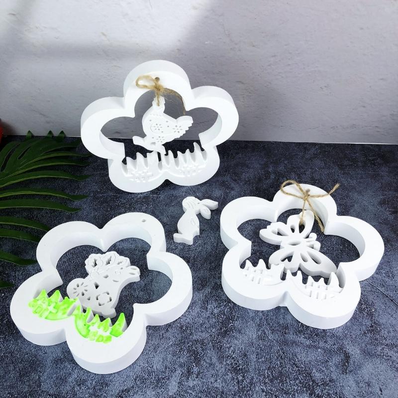 Praktische Stabile Silikon-Gussformen Tragbar für Vogelhäuser Und Kerzenhalter für Heimdekorationsprojekte