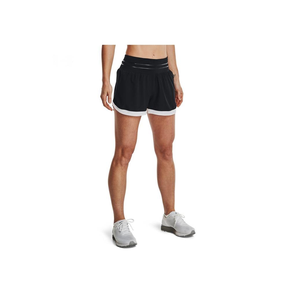 Under Armour Pace Back Zipper Pocket Elastic Waist Sports Shorts Women shorts 1369801-001