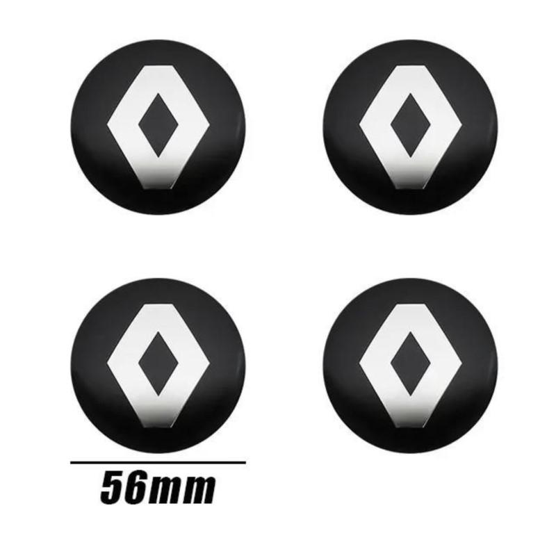 2026 Heiß Für Renault Radkappen Für Renault Megane 2 3 4 Twingo Clio Talisman 4 Stück 56mm Auto Radnabendeckel Emblem Aufkleber E