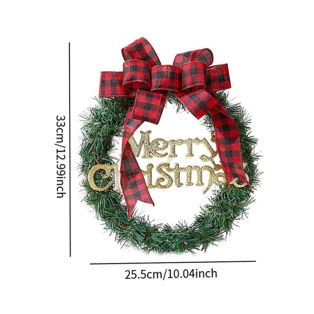 Christmas Wreath Outside Holiday Garland Decoration for Home Fireplace