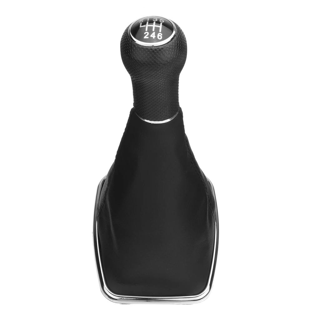 23mm 5/6 Speed Car Gear Shift Knob Lever Shifter Leather Gaitor Boot Cover for VW Golf 4 Cabriolet Variant Bora Jetta