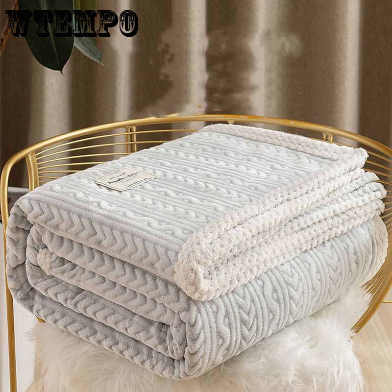 Coral Velvet Blanket Office Nap Blanket Sofa Blanket Quilt Autumn and Winter Student Dormitory Single Bed Sheet