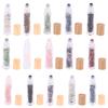 10ml Natürlicher Edelstein Roll-On Flasche Nachfüllbar Ätherisches Öl Körperparfüm Glas innen Heilkristall Schönheits-Chips 1 Stück
