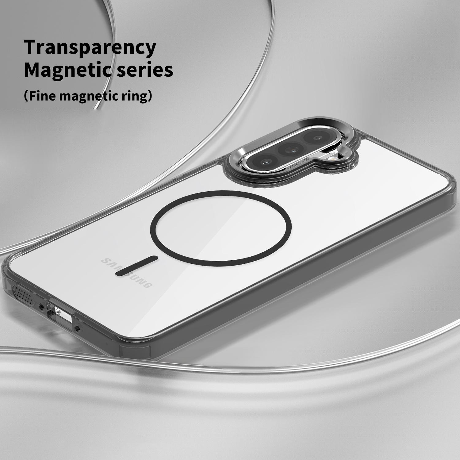 

For Samsung Galaxy A36 5G/A56 5G Magnetic Case Compatible with MagSafe TPU PC Clear Phone Cover Blue