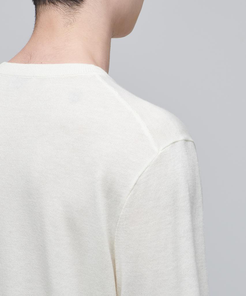 MUSINSA STANDARD Merino Wool Blend High Gauge Crew Neck Knit [Ivory]