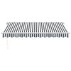 VidaXL Manual Retractable Awning Anthracite and White 350x250 Cm, Awning, Door Awning, Garden Awning, Blind, Awning of 3216036