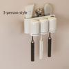 Toothbrush Toothpaste Storage Rack 4 Grid Multiple People No Punching Required Wall Mounted Family Gargle Cup Toilet Supplies