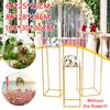 New Shiny Metal Iron Rectangle Square Frame Backdrop Gold Wedding Arch Gold-Plated Geometric Flower Stand Home Decoration Gold