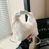 Fairy plush bag handbag female fashion shoulder messenger bag autumn and winter plush bag versatile bag tag bag