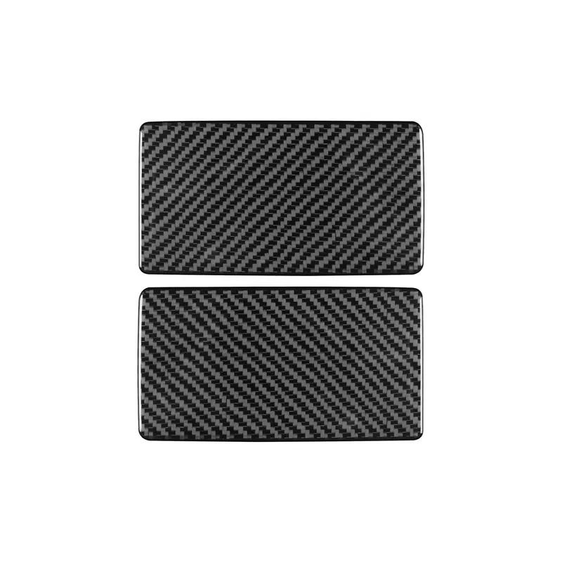 Carbon Fiber Car Accessories Vanity Makeup Mirror Panel Modified Interior Trim Cover Sticker For Ford Focus MK3 2012-2018