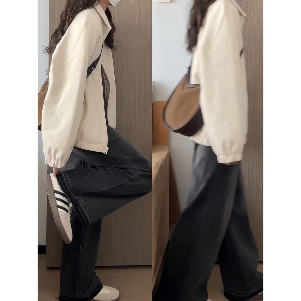 Korean Style Women's Spring/Autumn Short Jacket - Trendy and Casual, New This Year