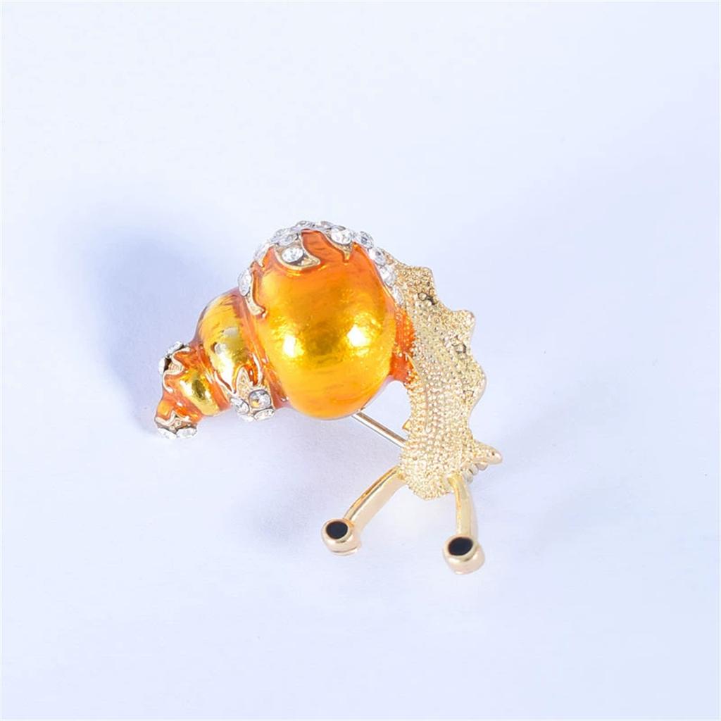 1Pc Charm Cute Snail Brooch Creative Personality Pin Fashion Trend Jewelry Accessories Party Birthday Festival Gift Souvenir