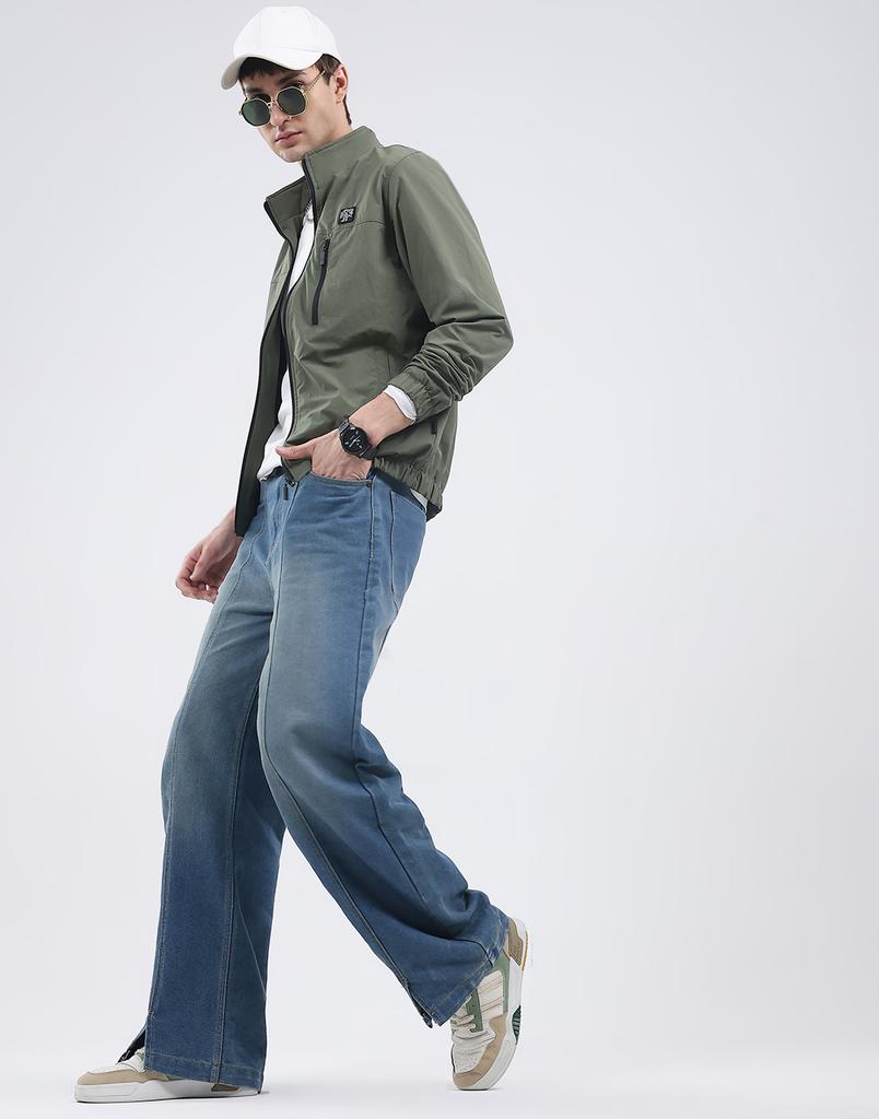 Rock it Men's Mock Neck Full Sleeves Jacket