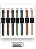 Compatible Silicone Leather Straps for Apple Watch Series 3-8