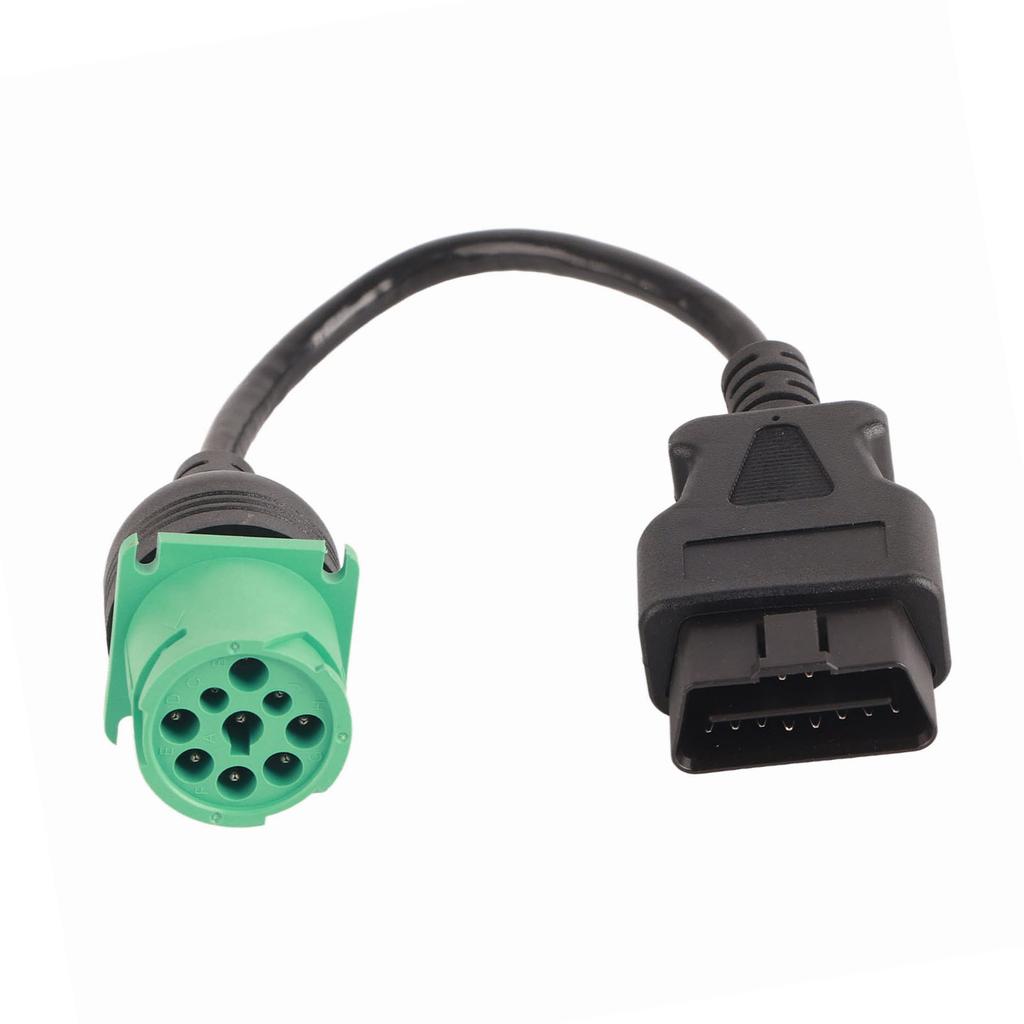 9-poliger Stecker auf 16-poliger OBD2 LKW Diagnose-Scanner Kabeladapter für Cummins Dieselmotor